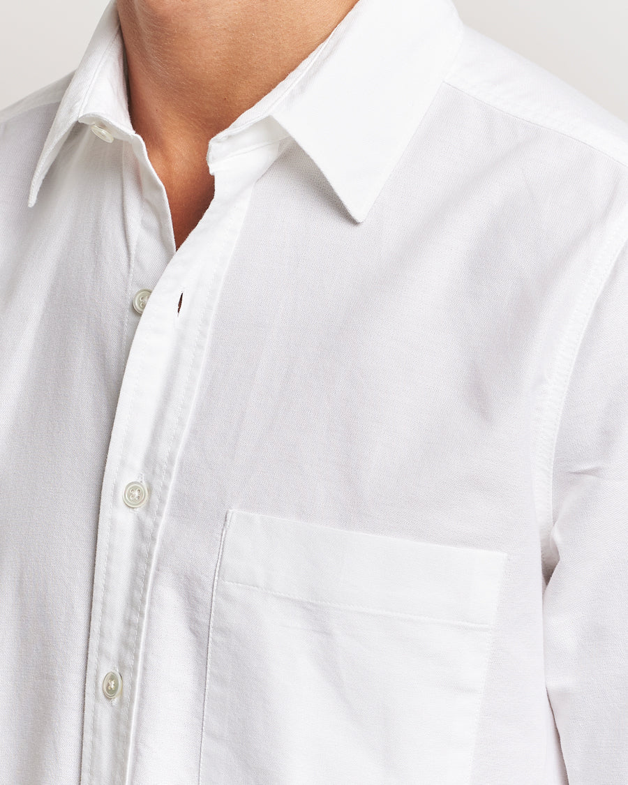 A Day's March Mason Dyed Oxford Shirt White