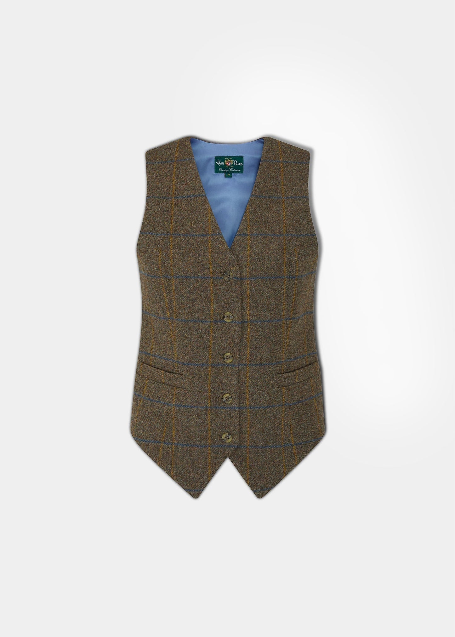 Surrey Ladies Tweed Waistcoat in Seabrook