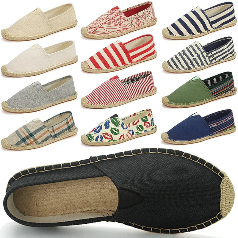Lässige Espadrilles aus Segeltuch