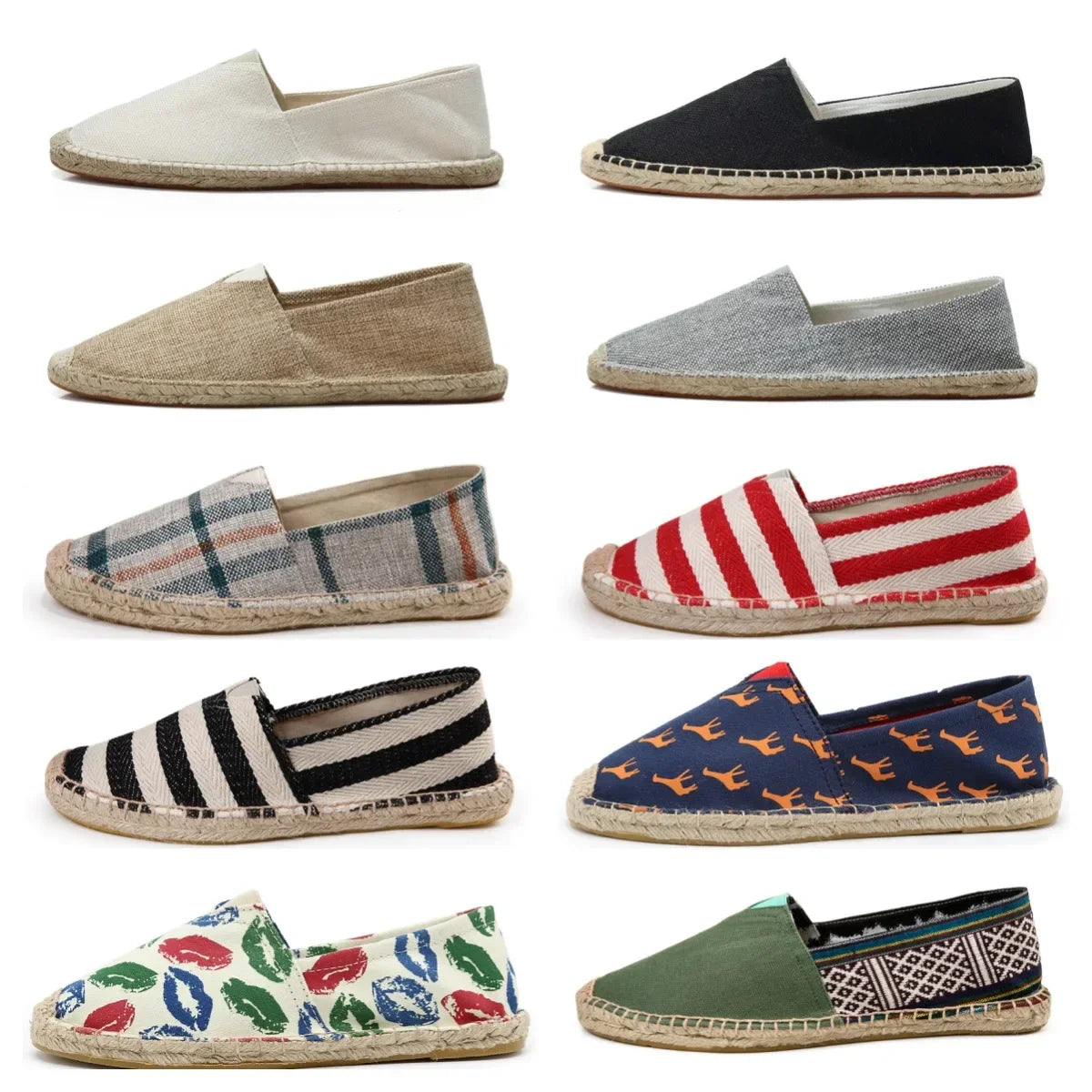 Elegante Espadrilles aus Canvas