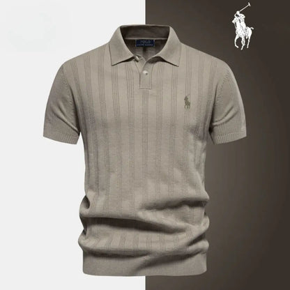 Elegant Knit Polo Shirt™