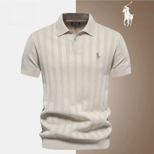 Elegant Knit Polo Shirt™