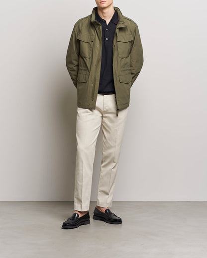 Miller Cotton Lyocell Trousers Oyster