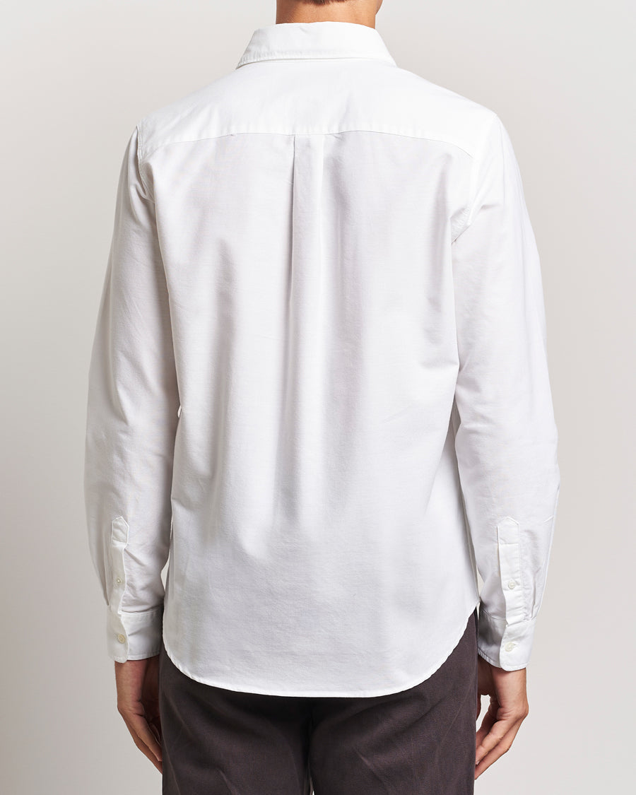 A Day's March Mason Dyed Oxford Shirt White