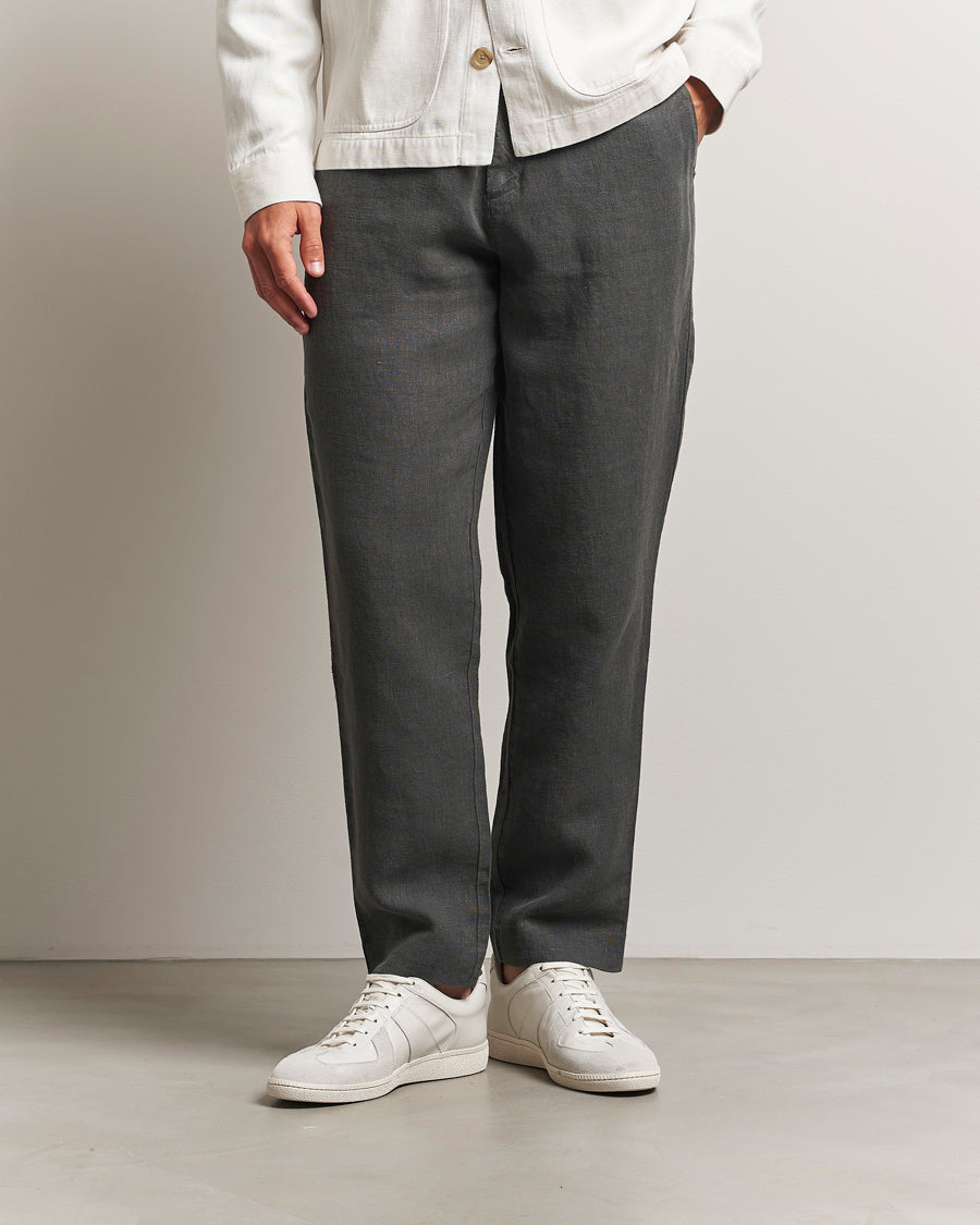A Day's March Madu Linen Trousers Olive