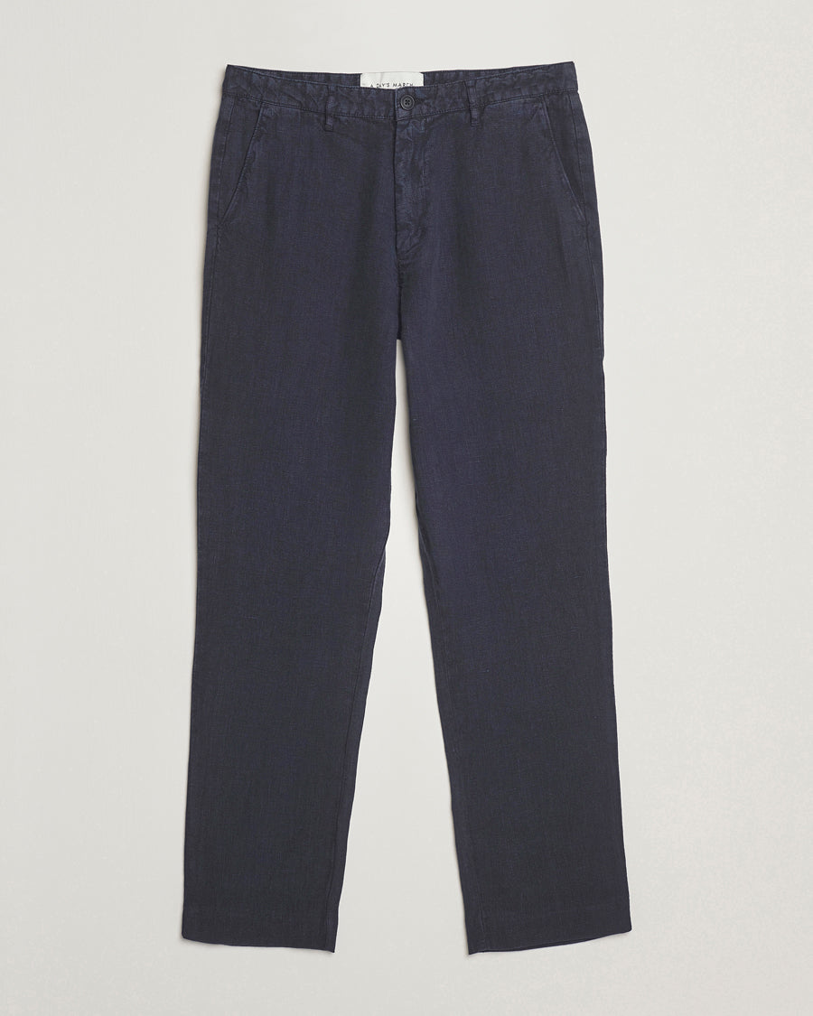 Madu Linen Trousers Navy