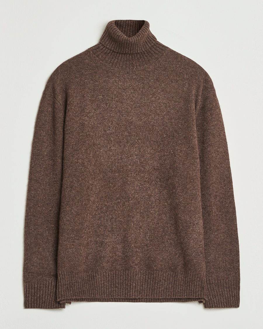 A.P.C. Mahe Yak Knitted Rollneck Marron Chine