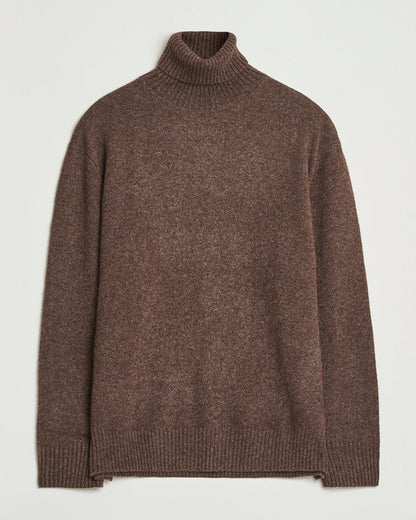 A.P.C. Mahe Yak Knitted Rollneck Marron Chine