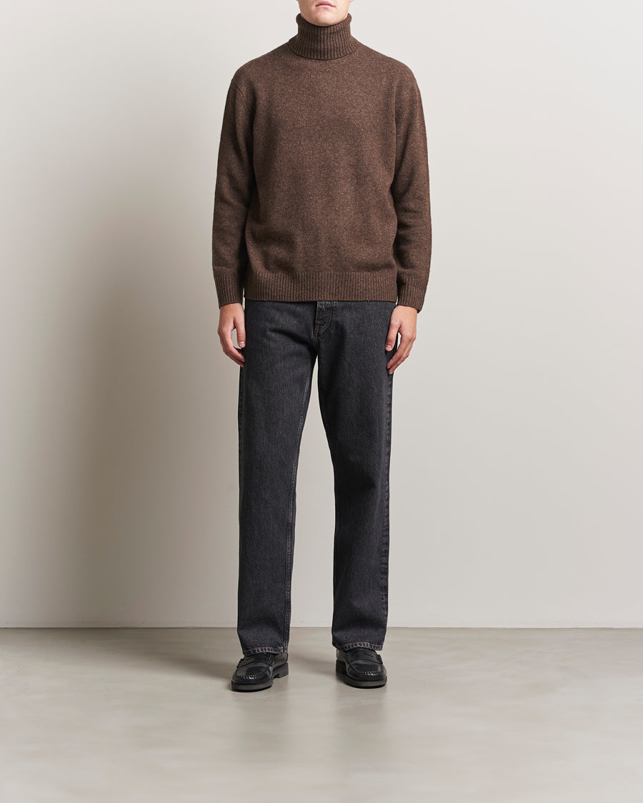 A.P.C. Mahe Yak Knitted Rollneck Marron Chine