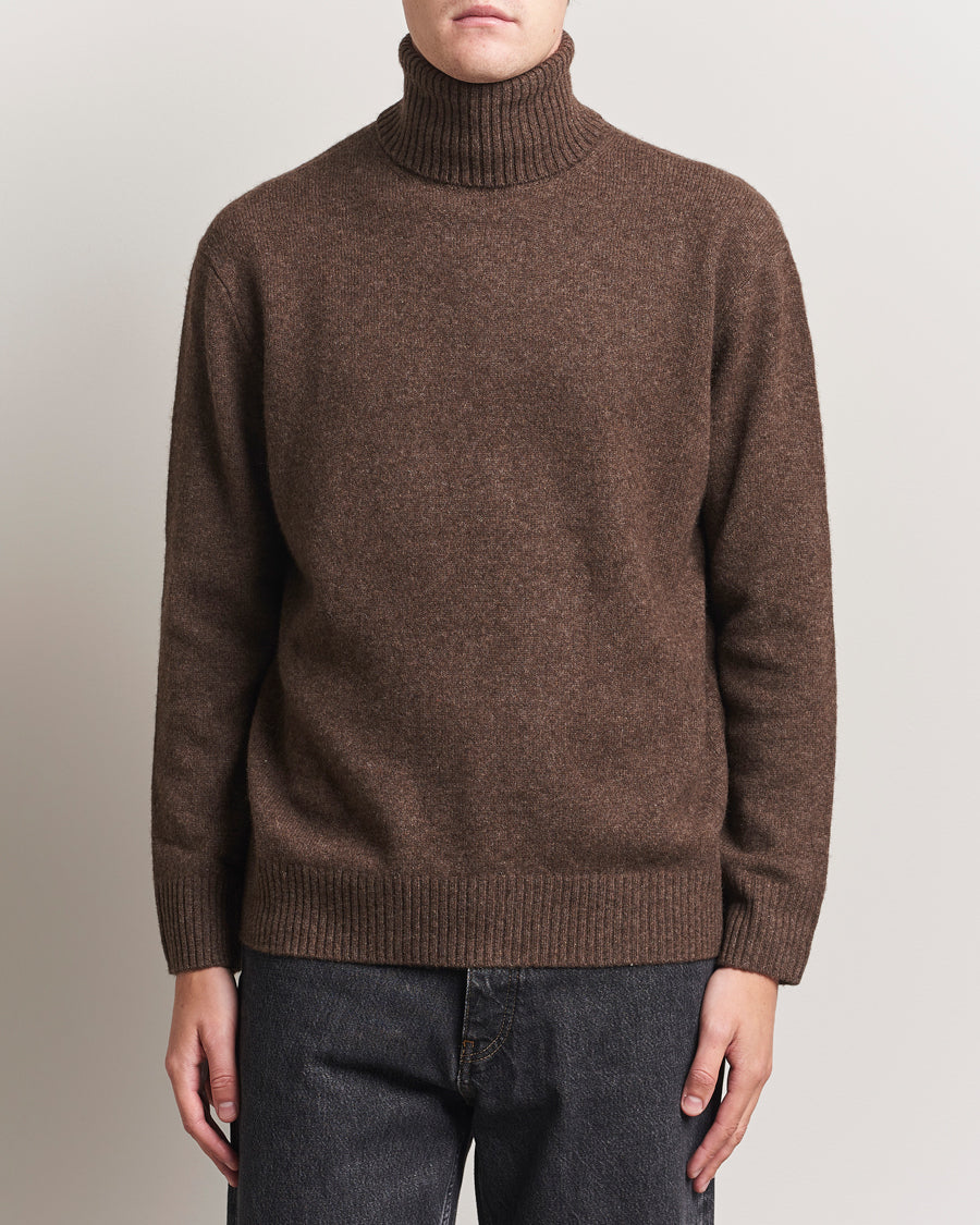 A.P.C. Mahe Yak Knitted Rollneck Marron Chine