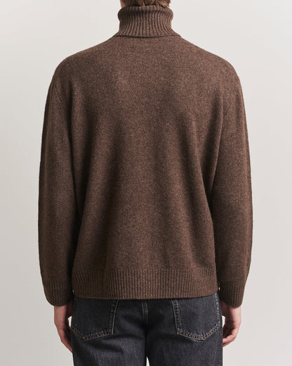 A.P.C. Mahe Yak Knitted Rollneck Marron Chine