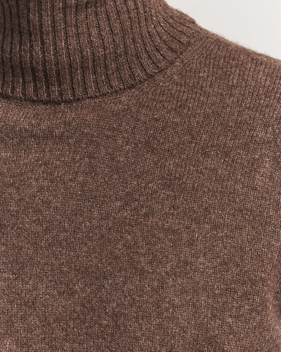 A.P.C. Mahe Yak Knitted Rollneck Marron Chine