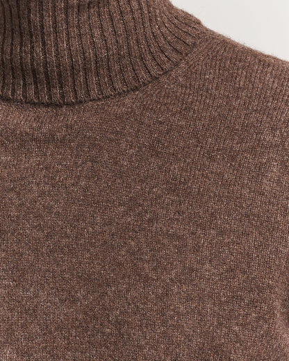 A.P.C. Mahe Yak Knitted Rollneck Marron Chine