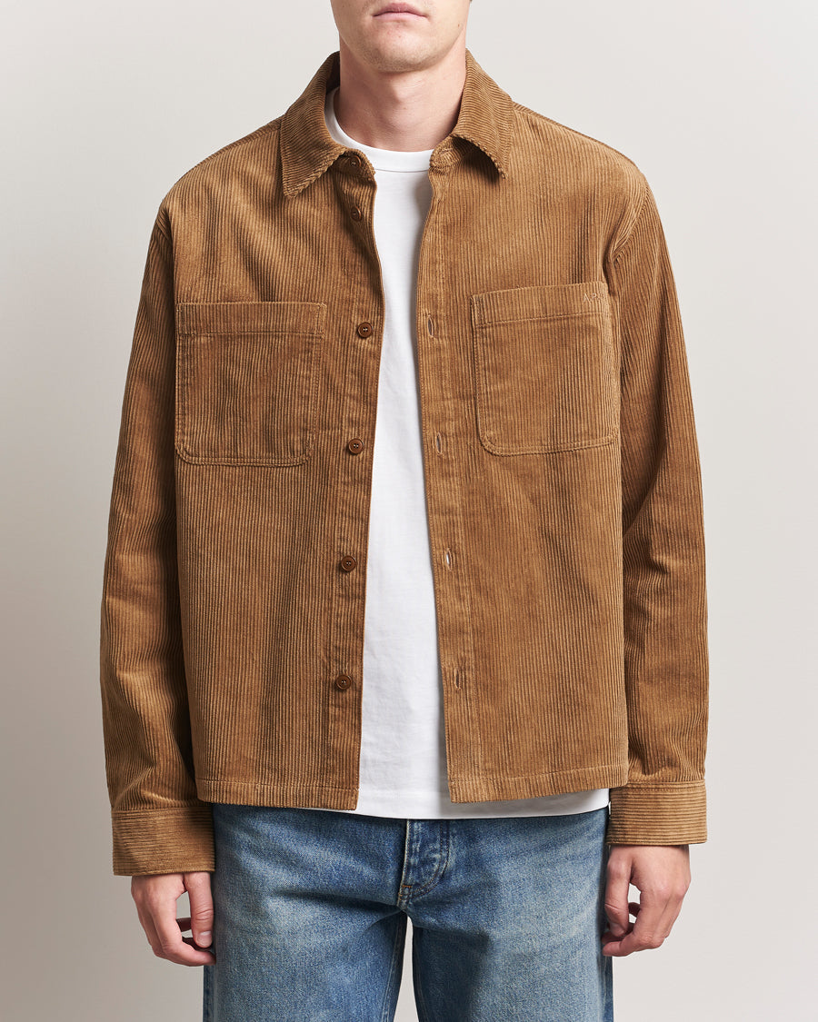 A.P.C. Leon Corduroy Overshirt Brown
