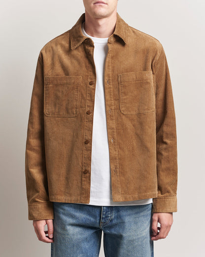A.P.C. Leon Corduroy Overshirt Brown