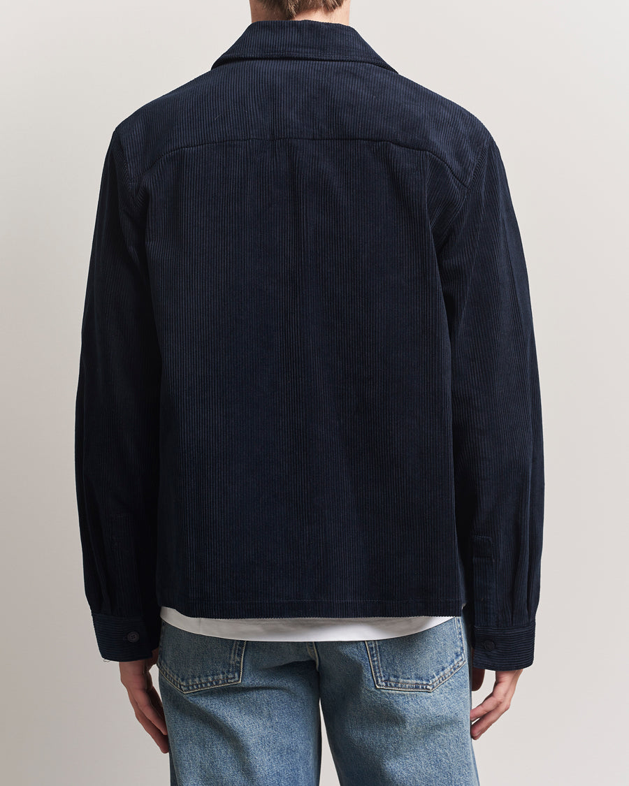 A.P.C. Leon Corduroy Overshirt Dark Navy