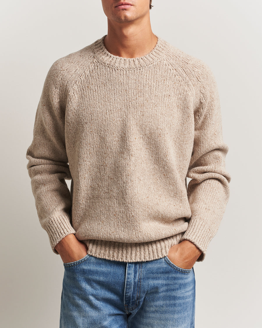 A.P.C. Harris Wool Knitted Sweater Beige