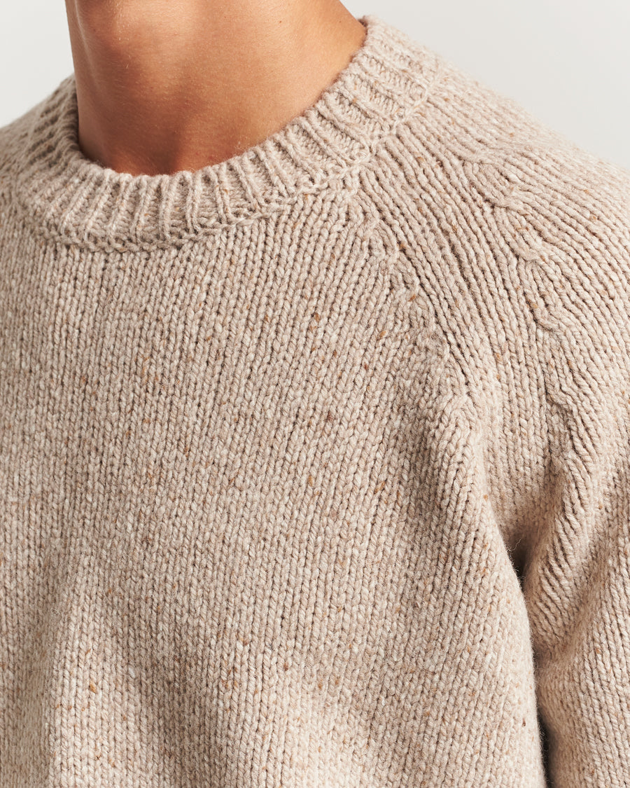A.P.C. Harris Wool Knitted Sweater Beige