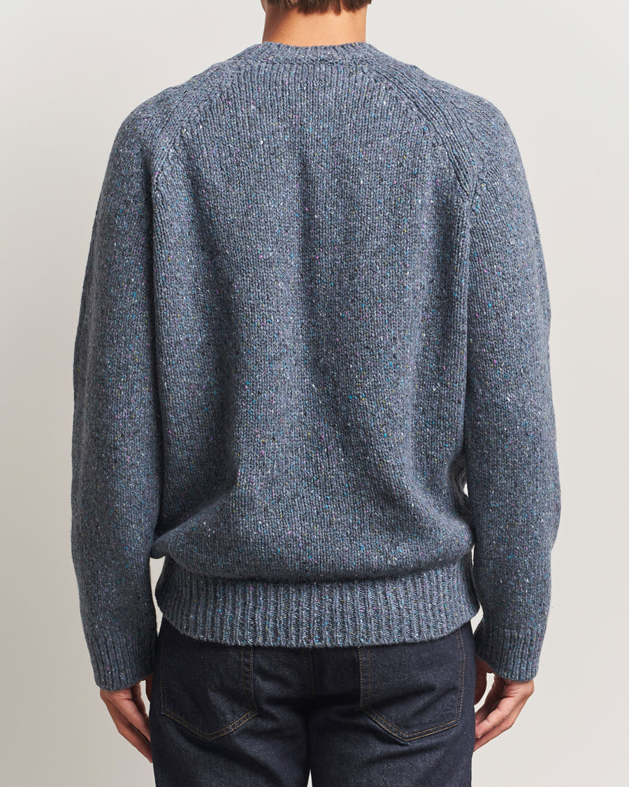 A.P.C. Harris Wool Knitted Sweater Blue Grey