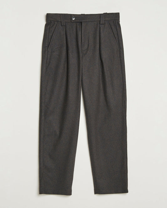 A.P.C. Renato Wool Flannel Trousers Dark Brown
