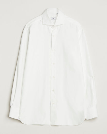 100Hands Herringbone Flannel Cut Away Shirt White