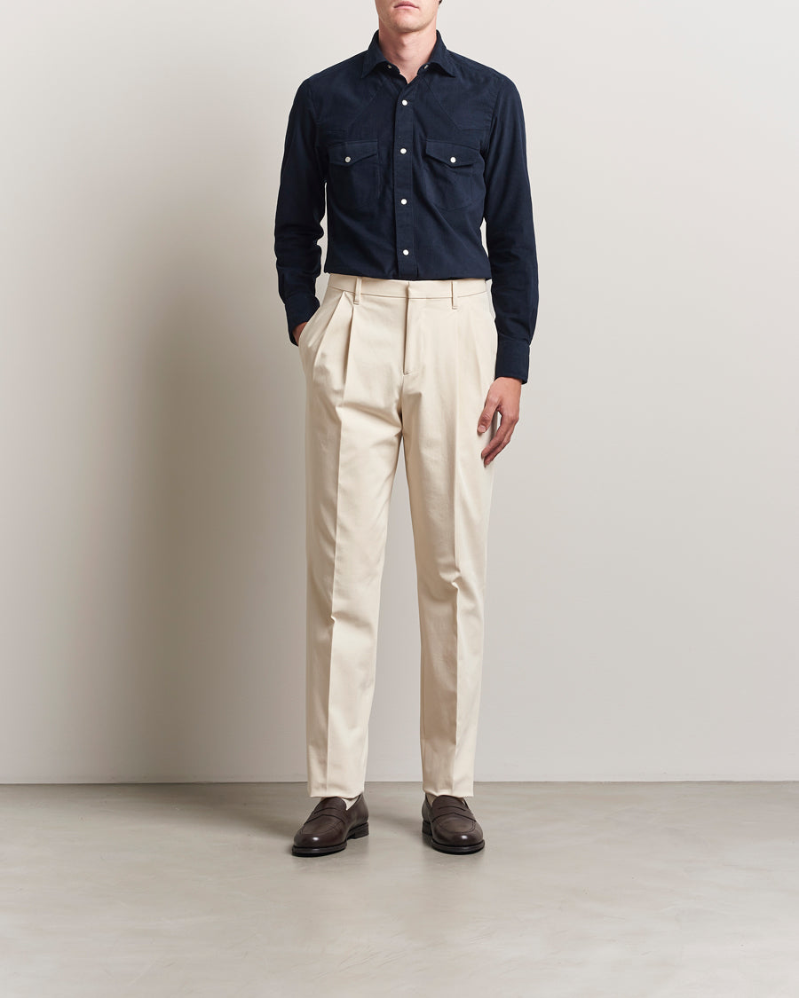 Western Cord Shirt Navy