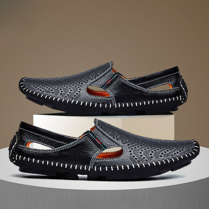 Leder Riemchensandalen