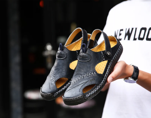 Klassische Ledersandalen