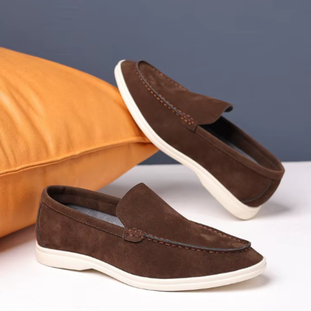 Klassische Wildleder-Loafer