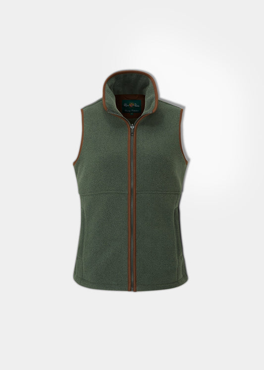 Aylsham Ladies Fleece Gilet In Cedar Green - Regular Fit
