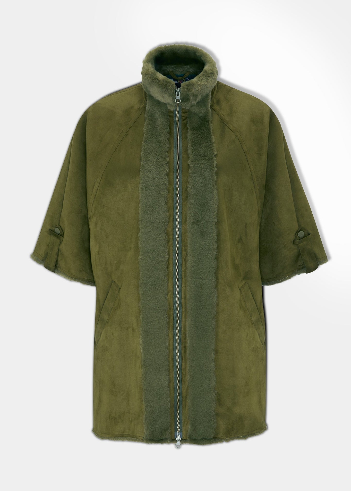 Surrey Ladies Cape In Olive - Regular Fit