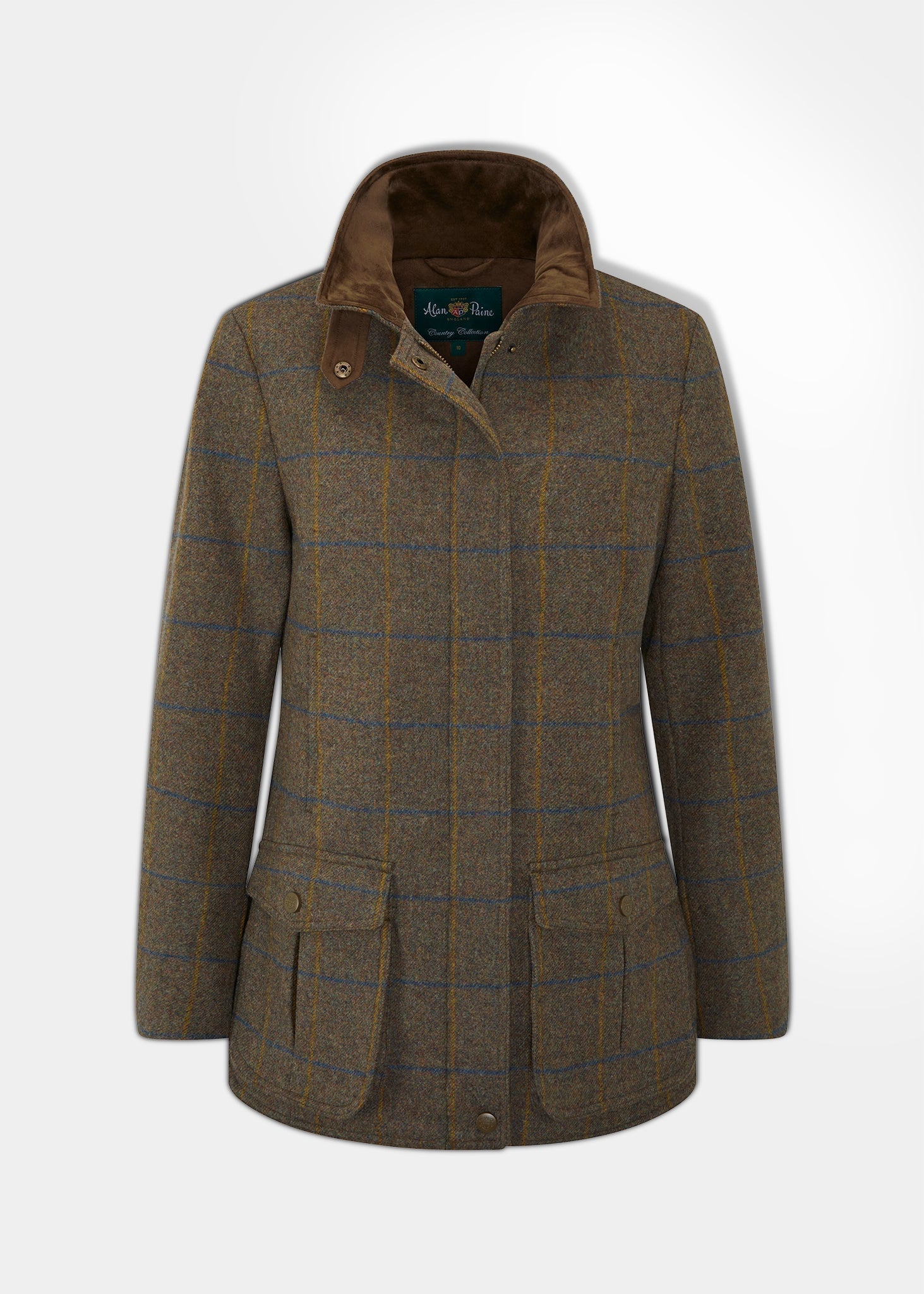 Surrey Ladies Tweed Coat In Seabrook - Regular Fit