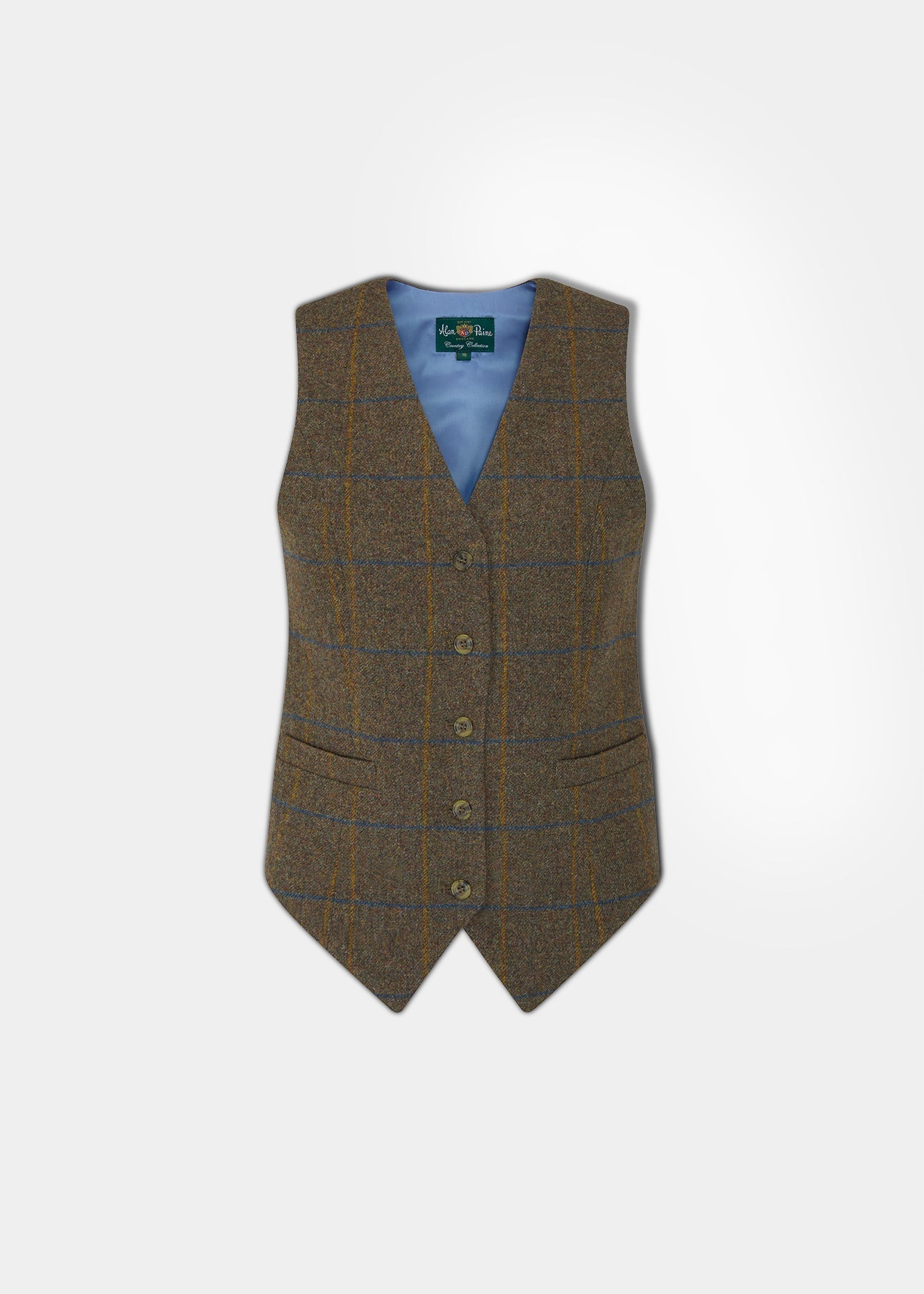 Surrey Ladies Tweed Waistcoat in Seabrook