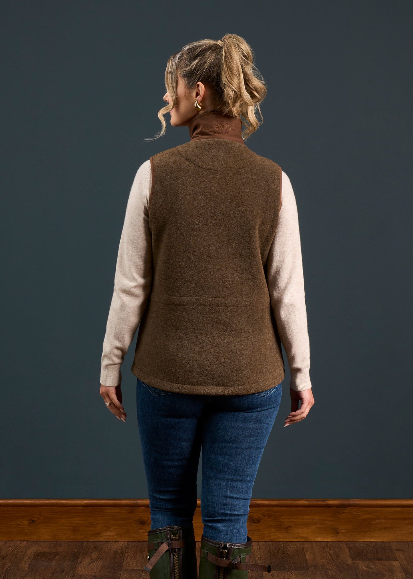 Aylsham Ladies Fleece Gilet In Pecan - Regular Fit