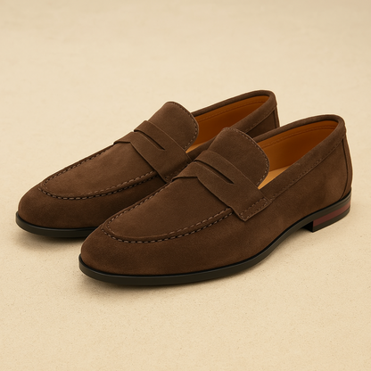 Old Money Penny Loafers aus Wildleder