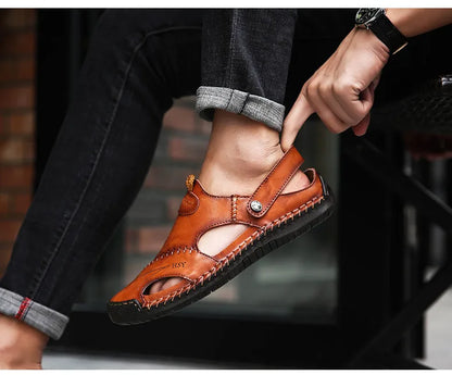 Klassische Ledersandalen