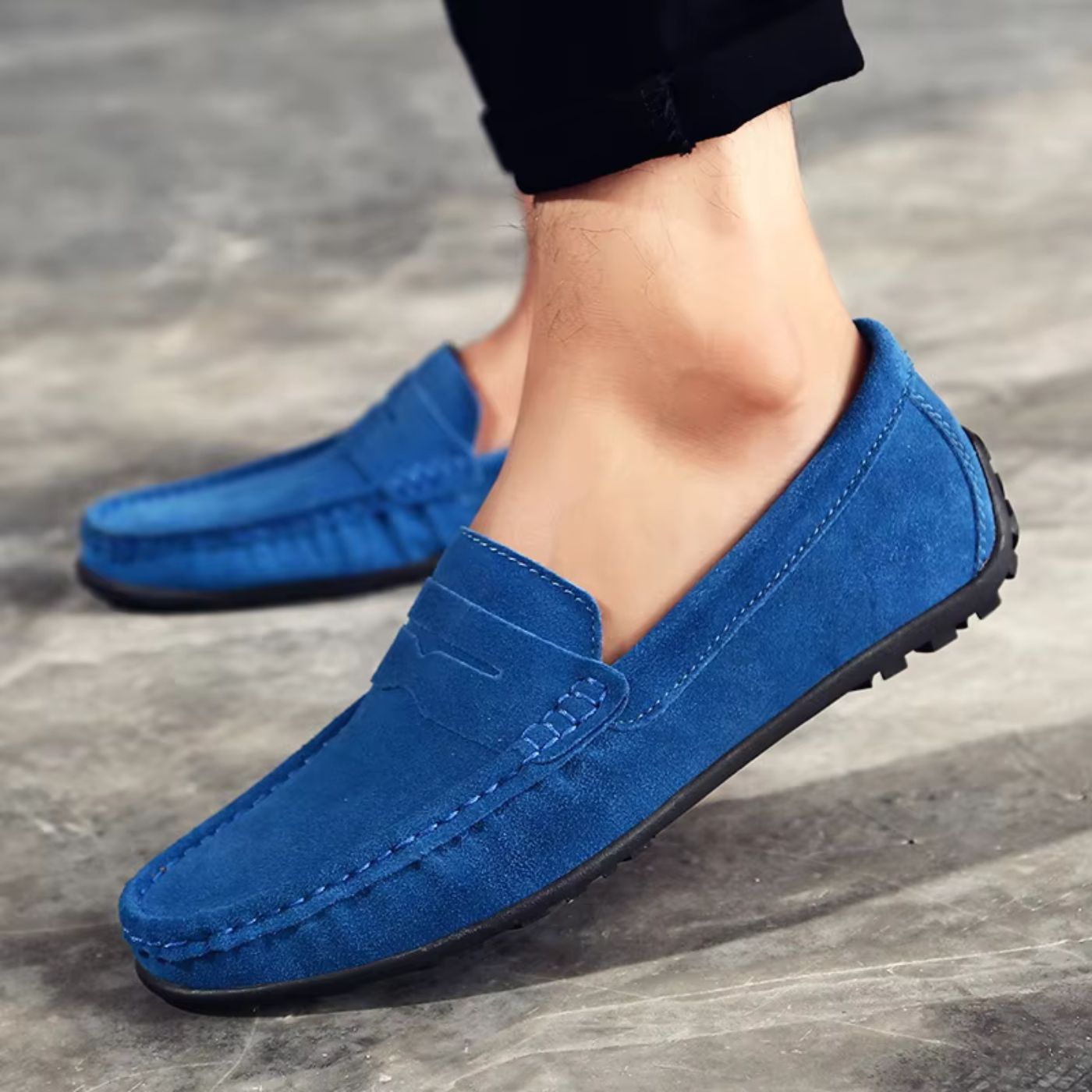 Loafers aus weichem Wildleder