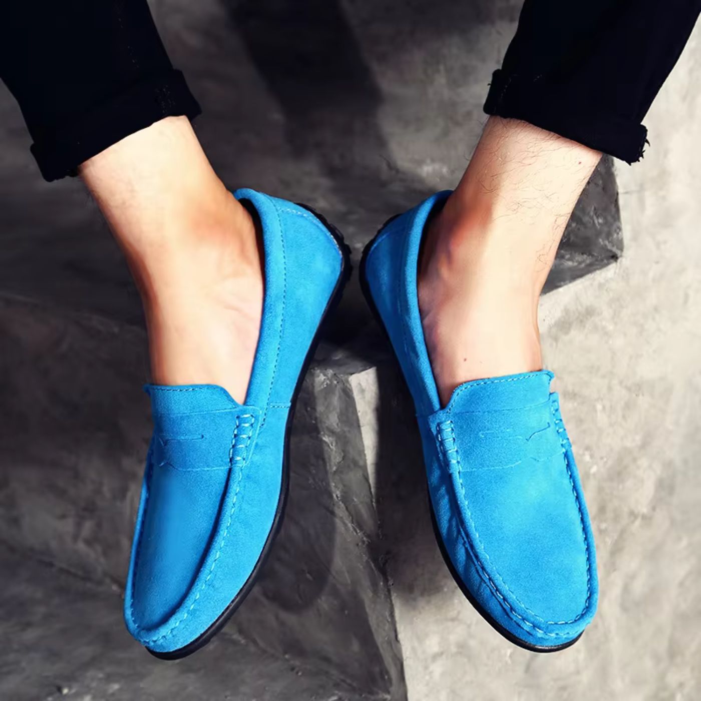 Loafers aus weichem Wildleder