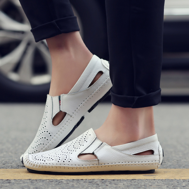 Leder Riemchensandalen