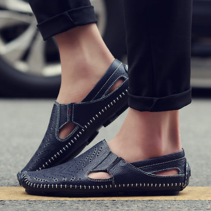 Leder Riemchensandalen