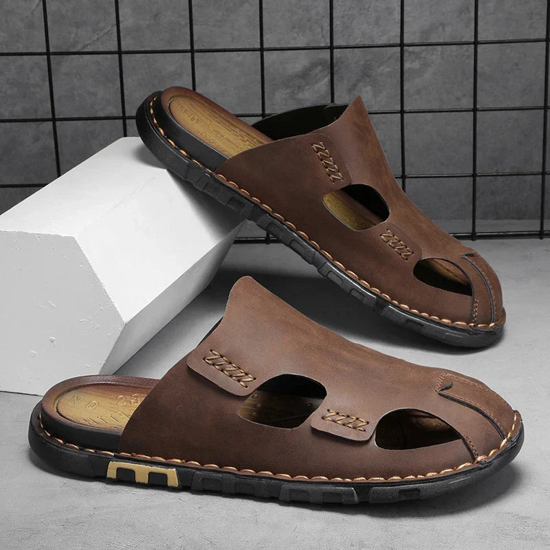 Leder-Sandalen