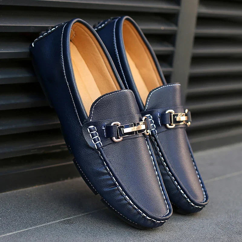 Loafers aus echtem Leder