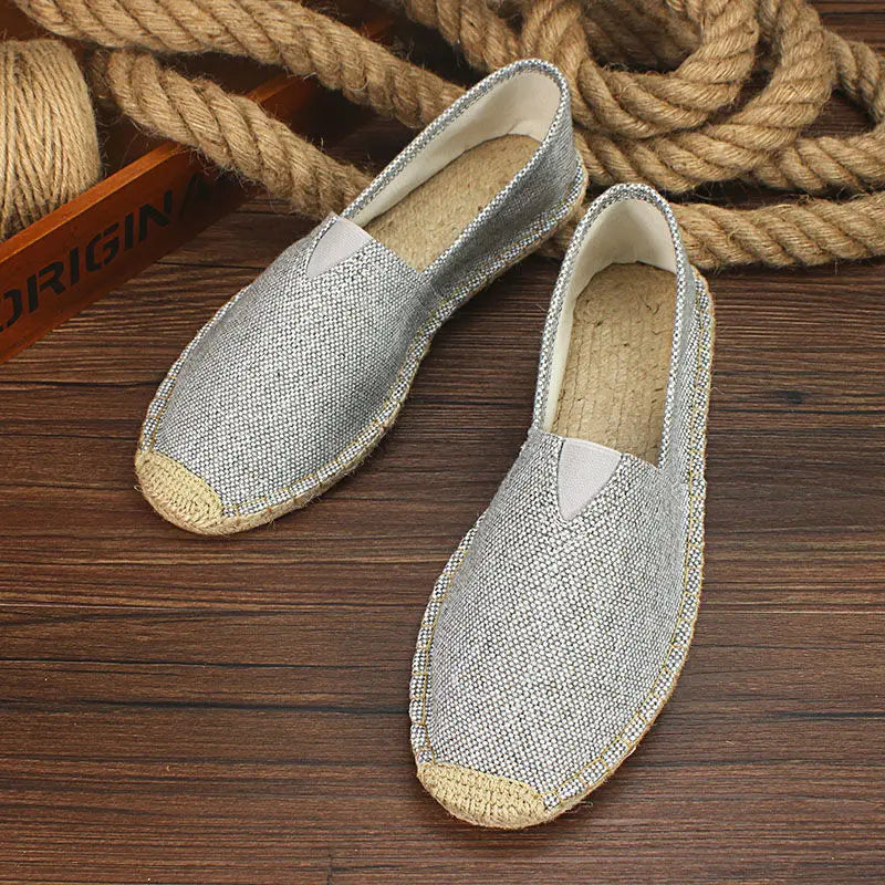 Lässige Espadrilles aus Segeltuch