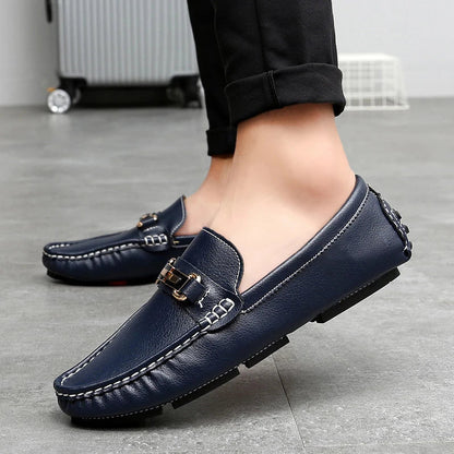 Loafers aus echtem Leder