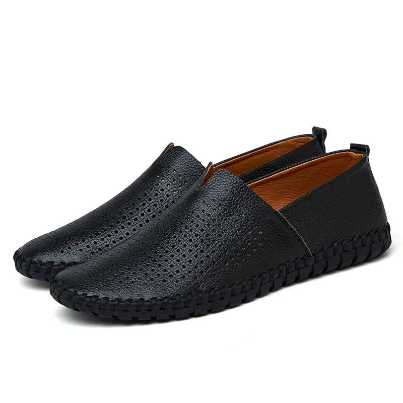 Elegante, atmungsaktive Loafers aus Leder