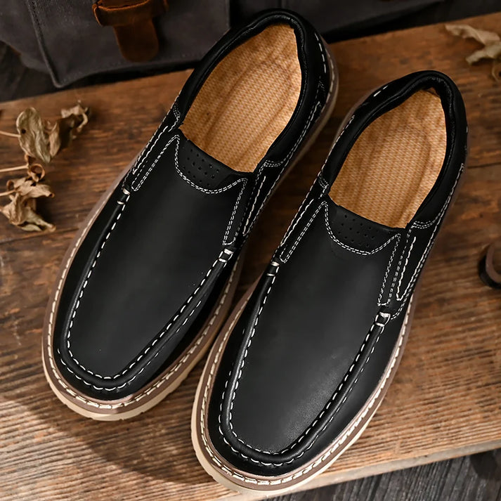 Elegante Leder-Slipper