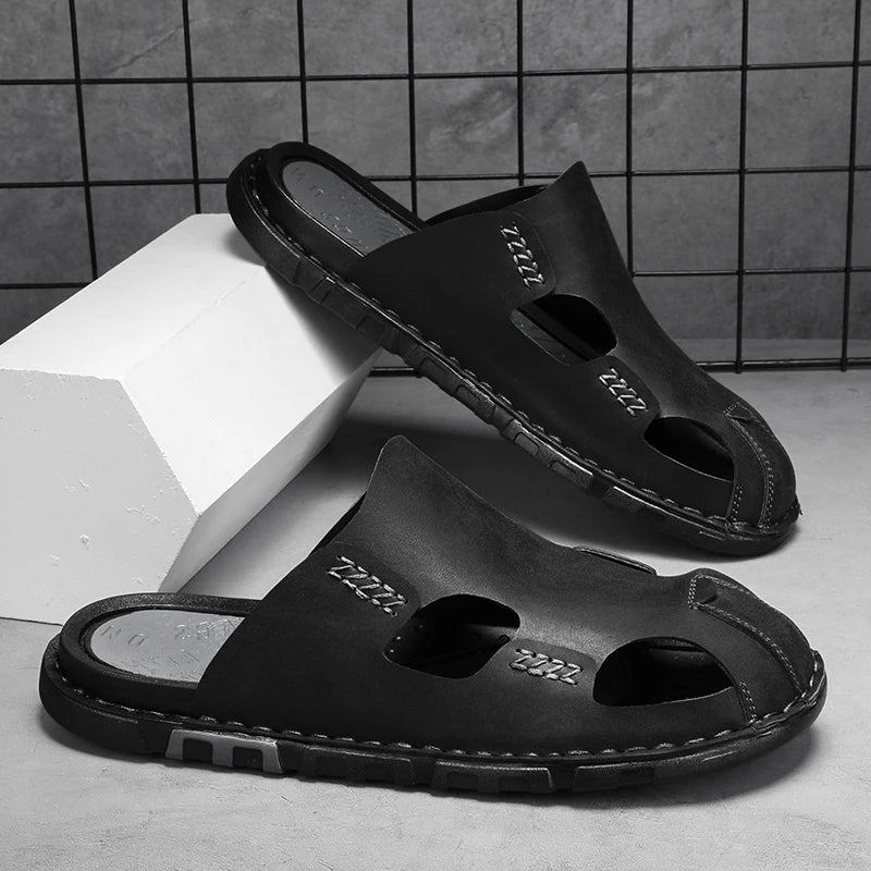 Leder-Sandalen