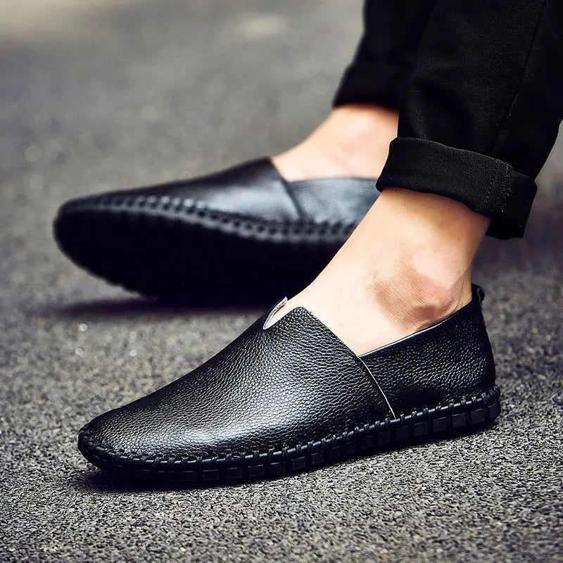 Elegante, atmungsaktive Loafers aus Leder