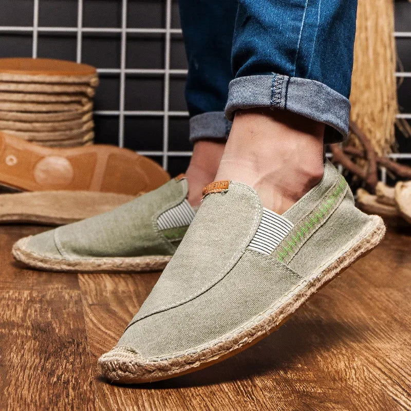 Elegante Espadrilles aus Leinen