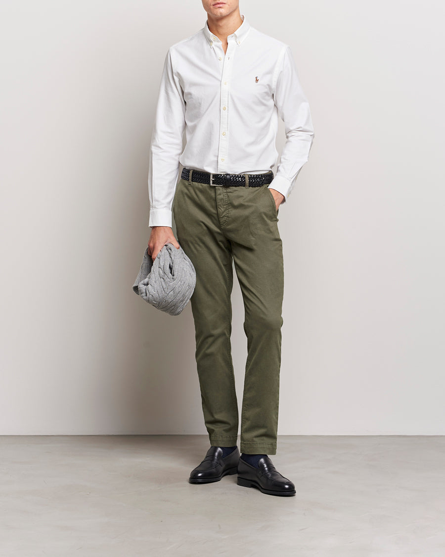 2-Pack Slim Fit Shirt Oxford White/Stripes Blue